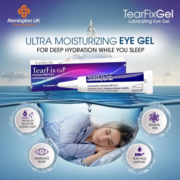 Tearfix Gel - Ultra moisturising eye gel for deep hydration while you sleep