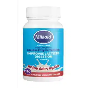 120 Milkaid Lactase Enzyme Tablets